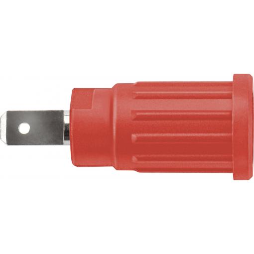 Schützinger SEPB 6451 Ni / RT bezpečnostní lisovaná zásuvka 4 mm červená 1 ks