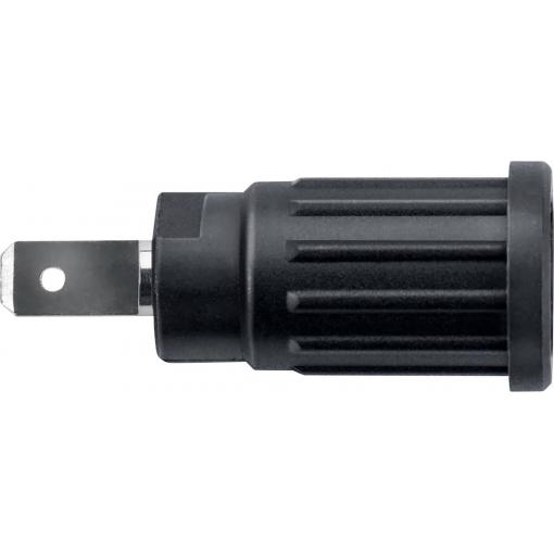 Schützinger SEPB 6451 Ni / SW bezpečnostní lisovaná zásuvka 4 mm černá 1 ks