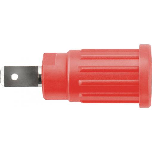Schützinger SEPB 7089 Ni / RT bezpečnostní lisovaná zásuvka 4 mm červená 1 ks