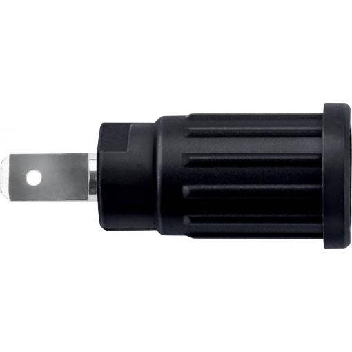 Schützinger SEPB 7089 Ni / SW bezpečnostní lisovaná zásuvka 4 mm černá 1 ks