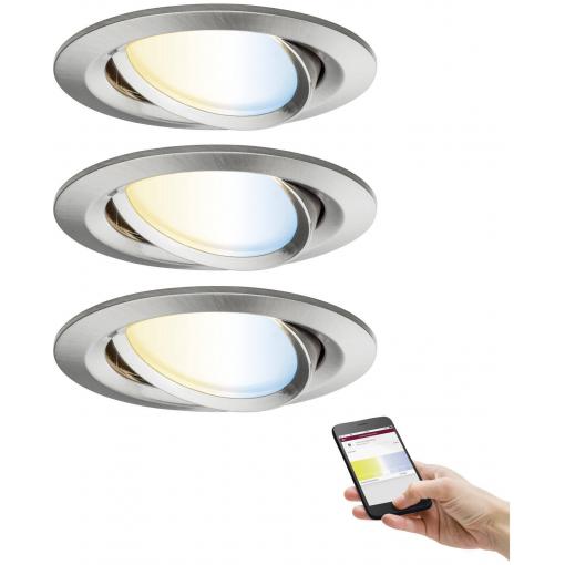 Paulmann 92962 LED vestavné svítidlo, LED, 18 W, železo (kartáčované)