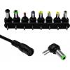 Eaxus 4260183015956 zásuvkový napájecí adaptér s redukcemi, nastavitelný 12 V, 15 V, 16 V, 18 V, 19 V, 20 V, 24 V 4500 mA 100 W