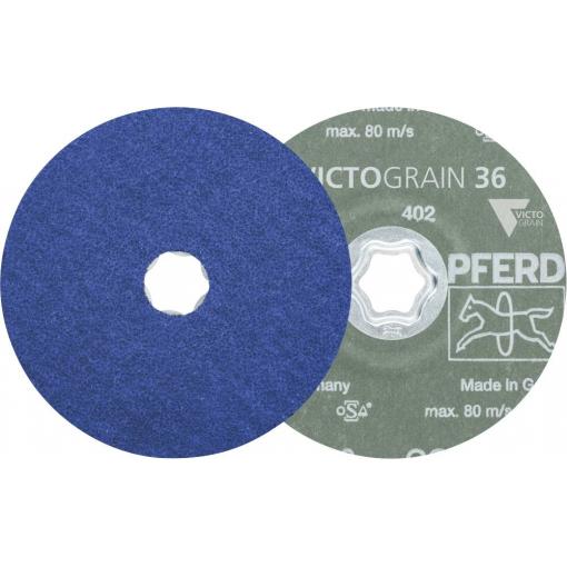 PFERD TOOLS 64112536 Vláknový kotouč COMBICLICK Ø 125 mm VICTOGRAIN-COOL 36 pro ocel & nerezovou ocel Průměr 125 mm