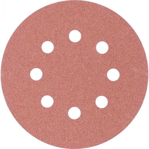 PFERD TOOLS KSS 125 8 L A 120 45017012 brusné papíry pro excentrické brusky s otvory Zrnitost 120 (Ø) 125 mm 25 ks