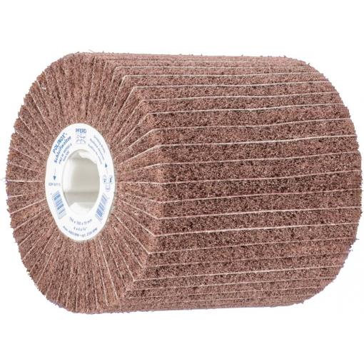 PFERD 44641112 Brusný válec z netkané textilie POLINOX PNZ, Ø 100 x 100 mm, klínová drážka 19 mm, a 120/F, pro jemné broušení a konečná úprava 100 mm 1 ks