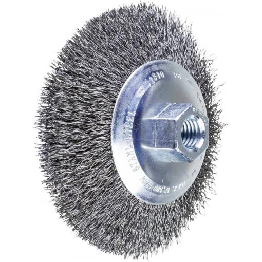 PFERD TOOLS Kuželový kartáč, neopft KBU Ø 115 x 10 mm, ocelový drát Ø 0,35 pro úhlové brusky POS KBU 11510/M14 ST 0,35 43316021 1 ks