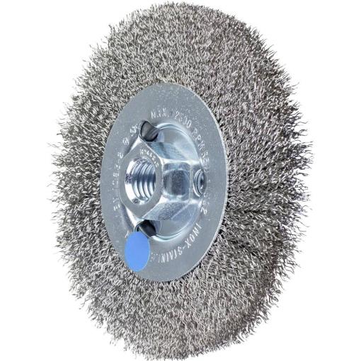 PFERD TOOLS Kulatý kartáč, neopft RBU Ø 115 x 12 mm, M14, drát Ø 0,30 pro úhlové brusky POS RBU 11512/M14 INOX 0,30 43502202 1 ks