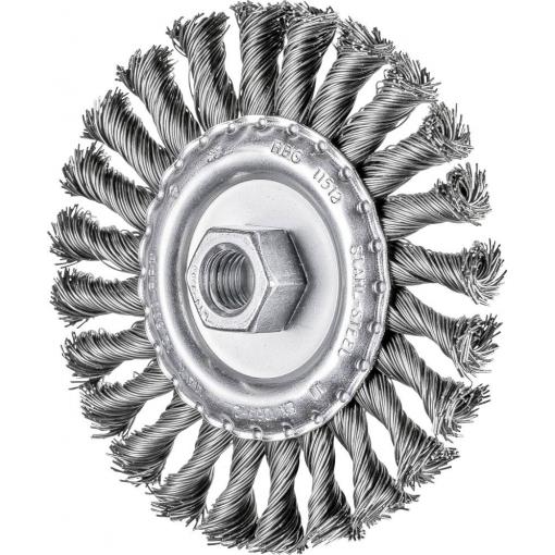 PFERD TOOLS Kulatý kartáč opt RBG Ø 115 x 12 mm M14 ocelový drát-Ø 0,50 pro úhlovou brusku POS RBG 11512/M14 ST 0,50 43312002 1 ks