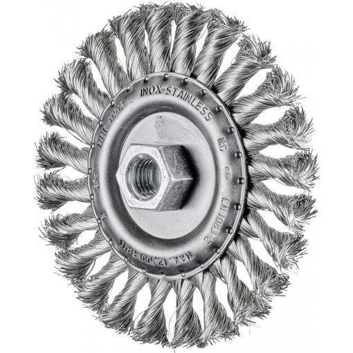 PFERD TOOLS Kulatý kartáč Zopft RBG Ø 115 x 12 mm M14, nerezový drát Ø 0,35 pro úhlové brusky POS RBG 11512/M14 INOX 0,35 43312004 1 ks