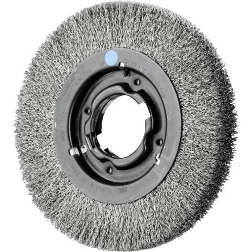 PFERD TOOLS Kulatý kartáč široký, neopft RBU Ø 200 x 25 mm variabilní otvor z nerezové oceli Ø 0,30 pro stojan s broušením 1 POS RBU 20025/AK32-2 INOX 0,30