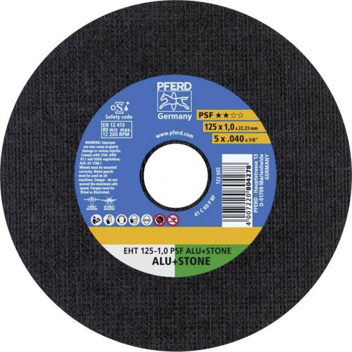 PFERD TOOLS PSF ALU+STONE 61819015 řezný kotouč rovný 125 mm 10 ks hliník, neželezné kovy