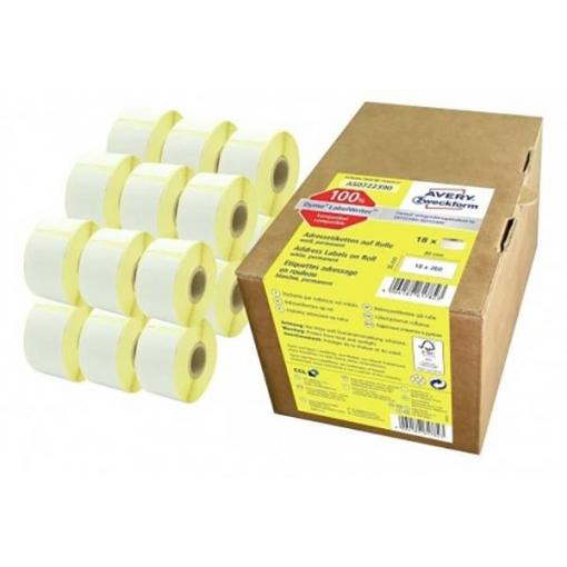 Avery-Zweckform etikety 89 x 36 mm papír bílá 4680 ks trvalé AS0722390 Adresní nálepky