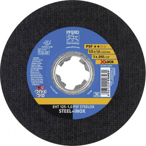PFERD TOOLS PSF STEELOX 69198289 řezný kotouč rovný 125 mm 10 ks nerezová ocel, ocel