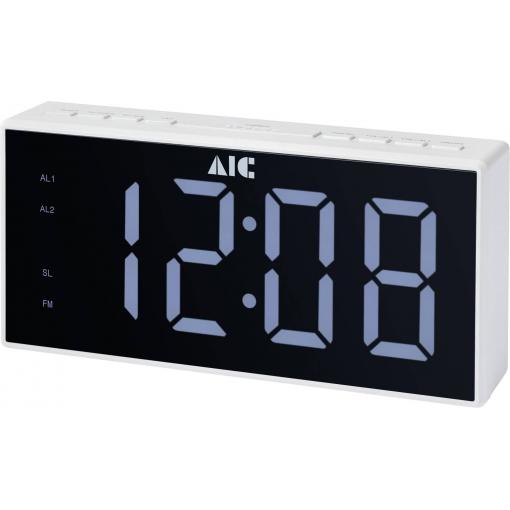 AIC 48XXL radiobudík FM funkce alarmu bílá