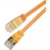 Wirewin 9120064012144 RJ45 síťové kabely, propojovací kabely CAT 6 U/FTP 0.50 m oranžová 1 ks