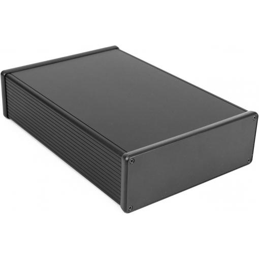 Hammond Electronics 1455U2802BK univerzální pouzdro 280 x 191 x 66 hliník extrudovaný černá (eloxovaná) 1 ks