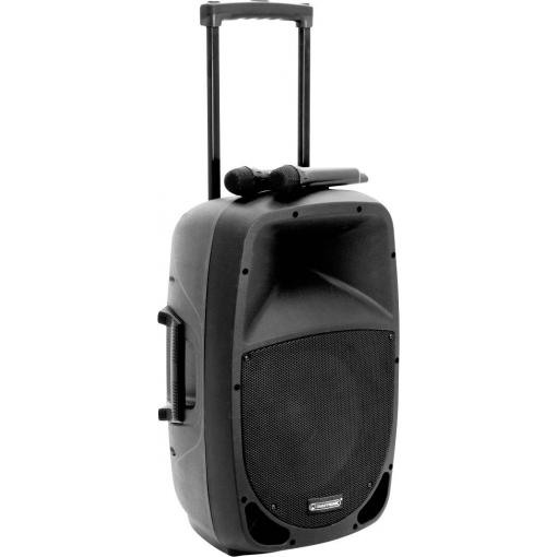 Omnitronic MES-15BT2 mobilní PA reproduktor 38 cm 15 palec 230 V, napájeno akumulátorem 1 ks