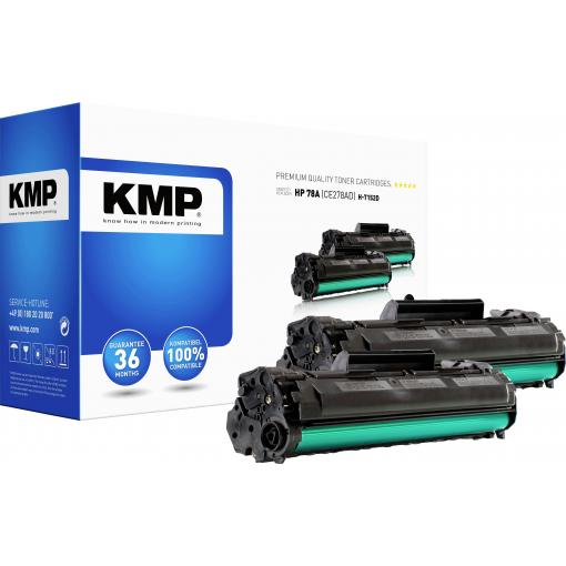 KMP Toner náhradní HP, Troy HP 78A (CE278A) kompatibilní Dual černá 2100 Seiten H-T152D 1230,0021