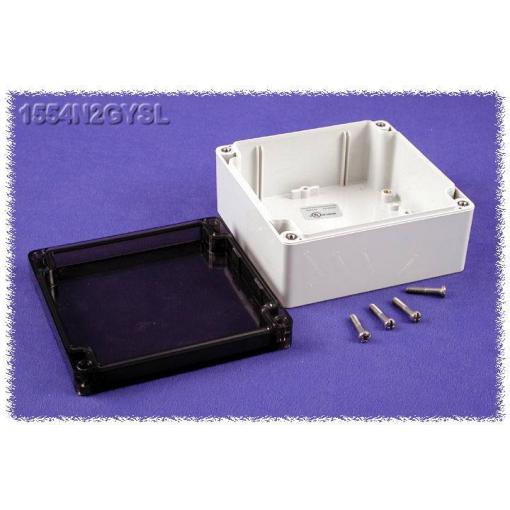 Hammond Electronics 1554N2GYSL univerzální pouzdro 120 x 120 x 60 polykarbonát šedá 1 ks