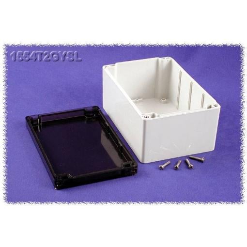 Hammond Electronics 1554T2GYSL univerzální pouzdro 180 x 120 x 90 polykarbonát šedá 1 ks