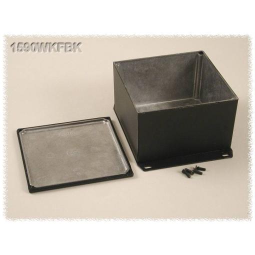 Hammond Electronics 1590WKFBK univerzální pouzdro 125 x 125 x 79 hliník černá 1 ks