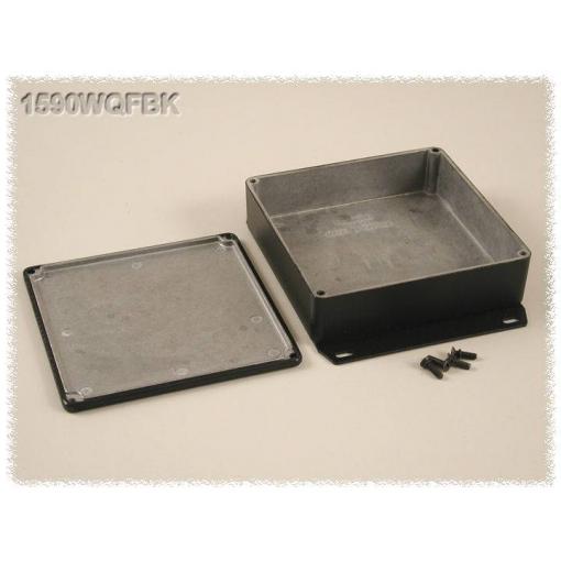 Hammond Electronics 1590WQFBK univerzální pouzdro 120 x 120 x 34 hliník černá 1 ks