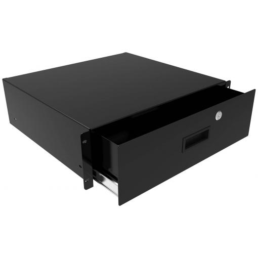 Hammond Electronics RDRW1900322BK1 RDRW1900322BK1 výsuvný odkládací prostor (d x š x v) 89 x 483 x 559 mm ocel černá 1 ks