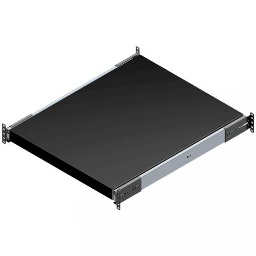 Hammond Electronics RSUS1921BK1 RSUS1921BK1 výsuvný odkládací prostor uzavřená (d x š x v) 44 x 483 x 533 mm ocelový plech černá 1 ks