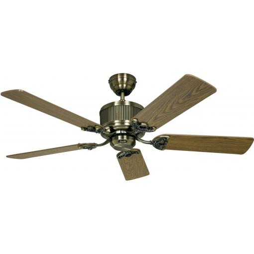 CasaFan Eco Elements stropní ventilátor 23 W (Ø x v) 132 cm x 285 mm starožitná mosaz s dálkovým ovládáním