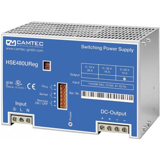 Camtec HSEUreg04801.30T laboratorní zdroj s nastavitelným napětím, 0 - 30 V/DC, 16 A, 480 W, výstup 1 x, 304.1051.002CA