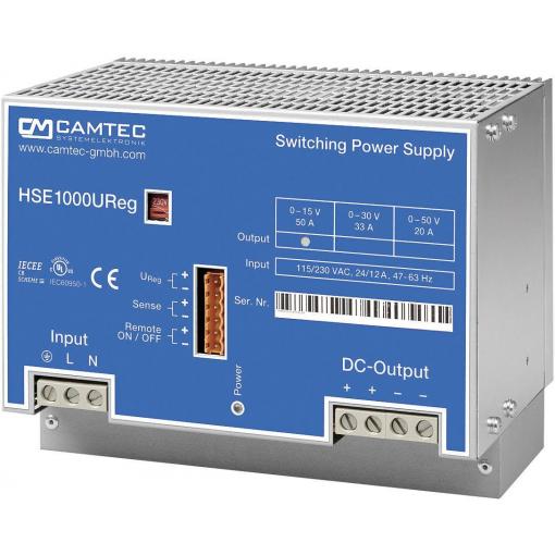 Camtec HSEUreg10001.30T laboratorní zdroj s nastavitelným napětím 0 - 30 V/DC 33 A 1008 W Počet výstupů 1 x