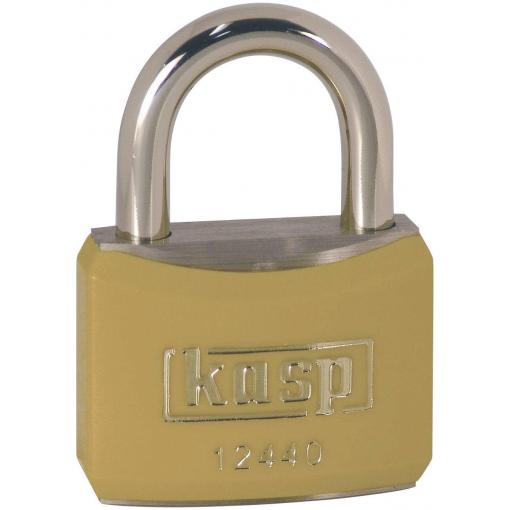Kasp K12440YELD visací zámek na klíč, 40 mm, mosaz