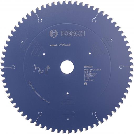 Bosch Accessories Expert for Wood 2608642531 pilový kotouč 305 x 30 x 2.4 mm Počet zubů (na palec): 72 1 ks