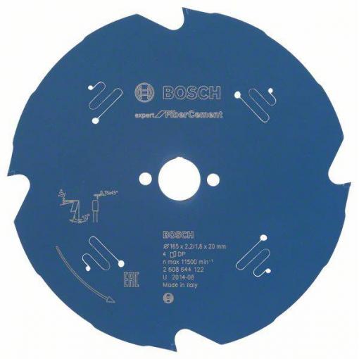 Bosch Accessories Expert for Fiber Cement 2608644122 pilový kotouč 165 x 20 x 1.6 mm Počet zubů (na palec): 4 1 ks