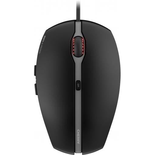 CHERRY GENTIX 4K optická myš, přenos USB, 6 tlačítko, 800 dpi, 1200 dpi, 2400 dpi, 3600 dpi, černá