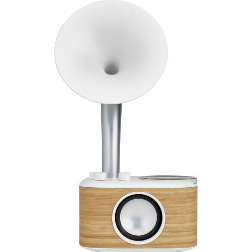 Sangean WR-45 White A500433 stolní rádio, FM, AUX, Bluetooth, s akumulátorem, bílá