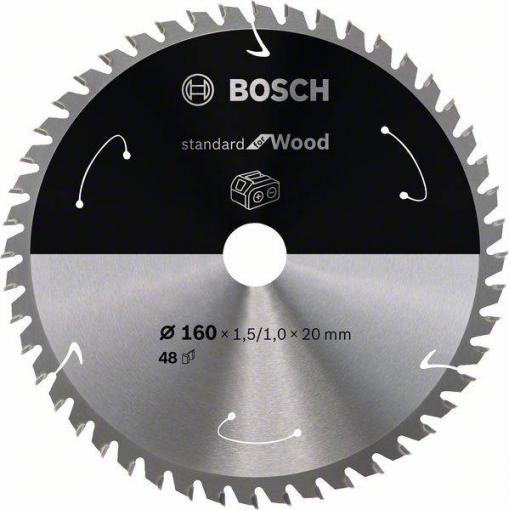 Bosch Accessories 2608837678 2608837678 tvrdokovový pilový kotouč 160 x 20 mm Počet zubů (na palec): 48 1 ks