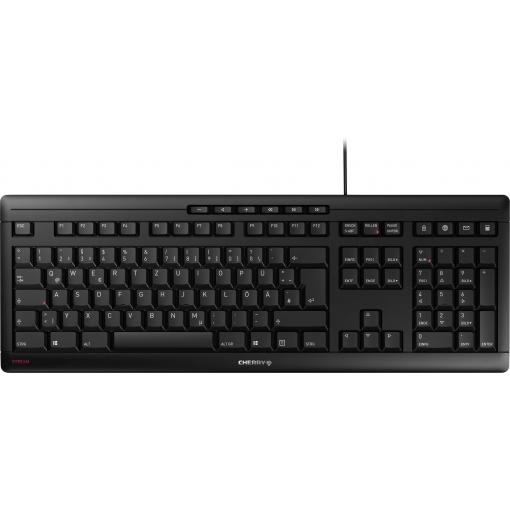 CHERRY Stream USB klávesnice německá, QWERTZ černá
