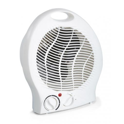 Ventilátor s topným tělesem 2000 W, bílá barva,  FH-2071 VIVAX