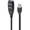 Renkforce USB kabel USB 3.2 Gen1 USB-A zástrčka, USB-A zásuvka 10.00 m černá RF-4598346