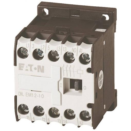 Eaton DILEM12-10-G(24VDC) stykač DC obvod 3 spínací kontakty 5.5 kW s pomocným kontaktem Vhodné pro značku (relé): Eaton 1 ks