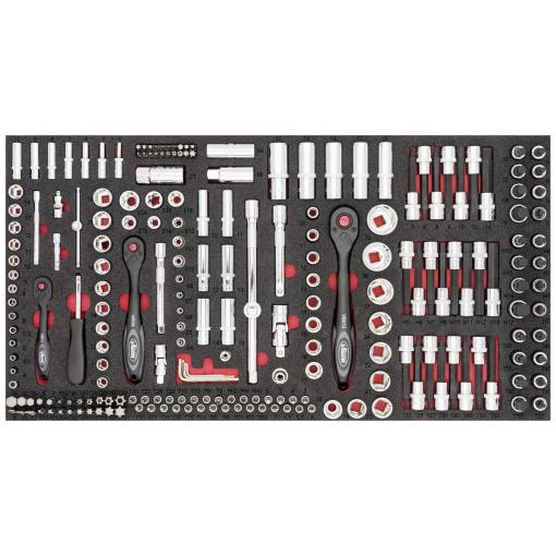 Vigor sada nástrčných klíčů, metrický, 1/4 (6,3 mm), 3/8, V4586