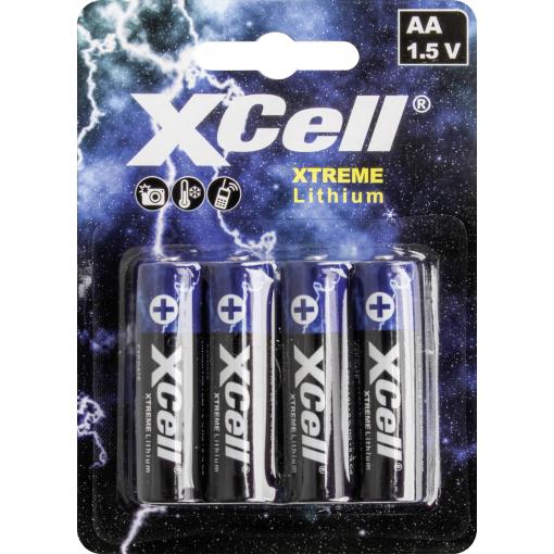 XCell XTREME FR6/L91 tužková baterie AA lithiová, 1.5 V, 4 ks
