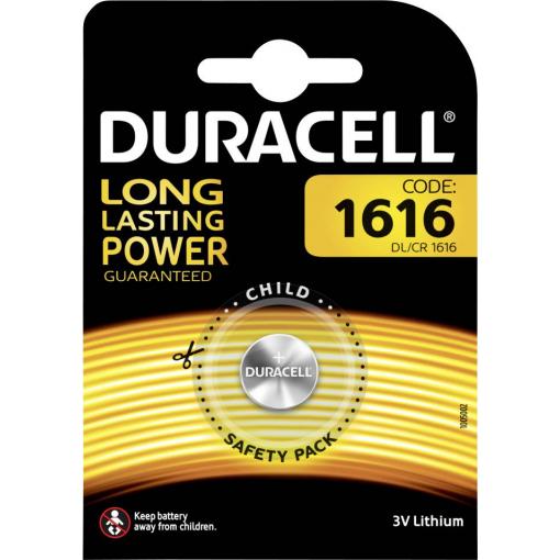 Duracell knoflíkový článek CR 1616 3 V 1 ks 45 mAh lithiová DL1616