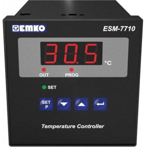Emko ESM-7710.5.03.0.1/01.00/2.0.0.0 2bodový regulátor termostat Pt100 -50 do 400 °C relé 7 A (d x š x v) 95 x 72 x 72 mm
