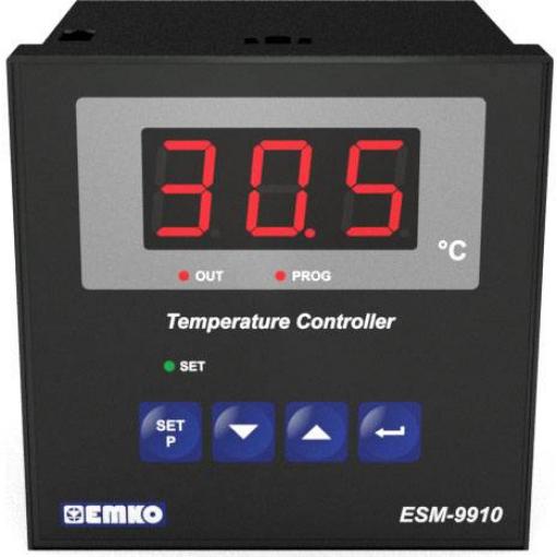 Emko ESM-9910.5.03.0.1/00.00/2.0.0.0 2bodový regulátor termostat Pt100 -50 do 400 °C relé 7 A (d x š x v) 96 x 96 x 96 mm