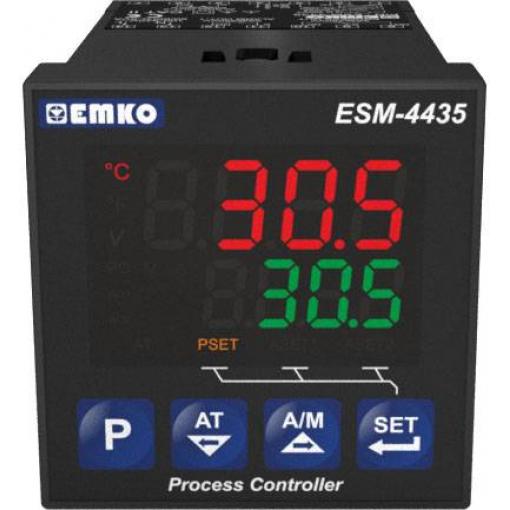Emko ESM-4435.1.20.0.1/01.01/0.0.0.0 2bodový, P, PI, PD, PID termostat Pt100, T , J , K, R , S -200 do 1700 °C relé 5 A (d x š x v) 88 x 48 x 48 mm