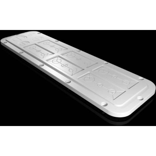 Rittal AX 2564.200 2564200 Přírubová deska (d x š) 149 mm x 534 mm plast šedá 1 ks
