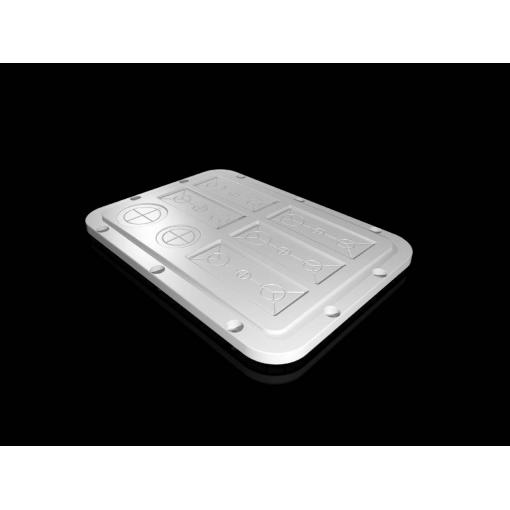 Rittal AX 2565.200 2565200 Přírubová deska (d x š) 221 mm x 301 mm plast šedá 1 ks