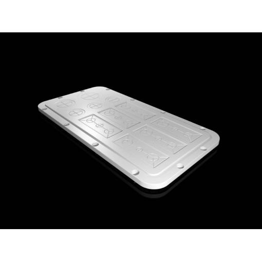 Rittal AX 2567.200 2567200 Přírubová deska (d x š) 221 mm x 436 mm plast šedá 1 ks